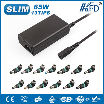 65W Slim Universal Laptop Power Supply with 12 Pins